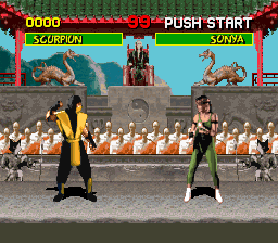Mortal Kombat - Shinken Kourin Densetsu (Japan) In game screenshot